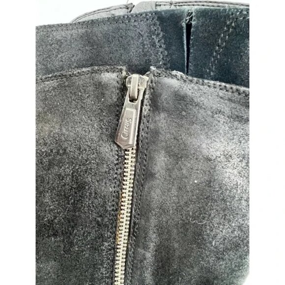 Circus by Sam Edelman Rider Black Leather/Suede High Moto Boots Women’s Size 7M - Picture 6 of 7